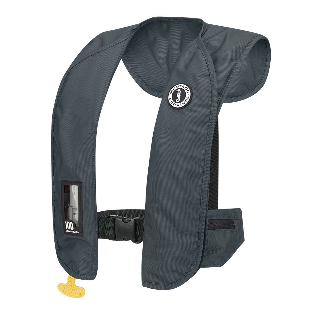 Mustang MIT 100 Convertible Inflatable PFD - Admiral Grey - Marine Parts OnlyMarine SafetyMustang Survival