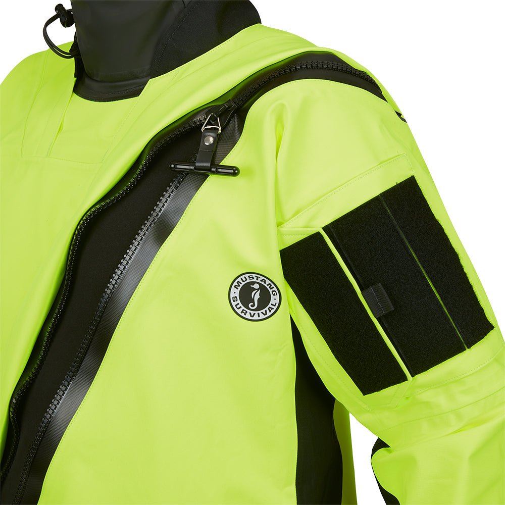 Mustang Sentinel&trade; Series Water Rescue Dry Suit - Fluorescent Yellow Green - Black - XXXL Regular - Marine Parts OnlyMarine SafetyMustang Survival