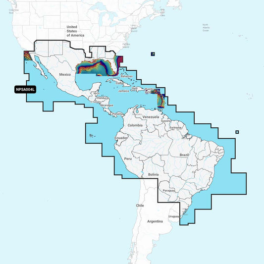 Navionics Platinum+ NPSA004L - Mexico, Caribbean to Brazil - Marine Parts OnlyCartographyNavionics