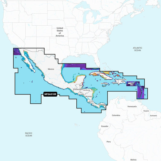 Navionics Platinum+ NPSA010R - Central America &amp; Caribbean - Marine Parts OnlyCartographyNavionics