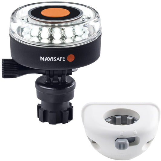 Navisafe Navilight 360&deg; 2NM White w/Navimount Base &amp; Vertical Mount - White - Marine Parts OnlyPaddlesportsNavisafe
