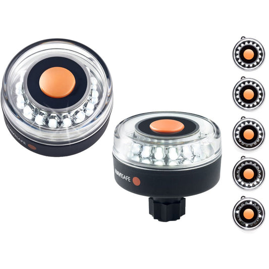 Navisafe Navilight All - White 5 Mode 360&deg; 2NM w/RAILBLAZA Base - Marine Parts OnlyPaddlesportsNavisafe