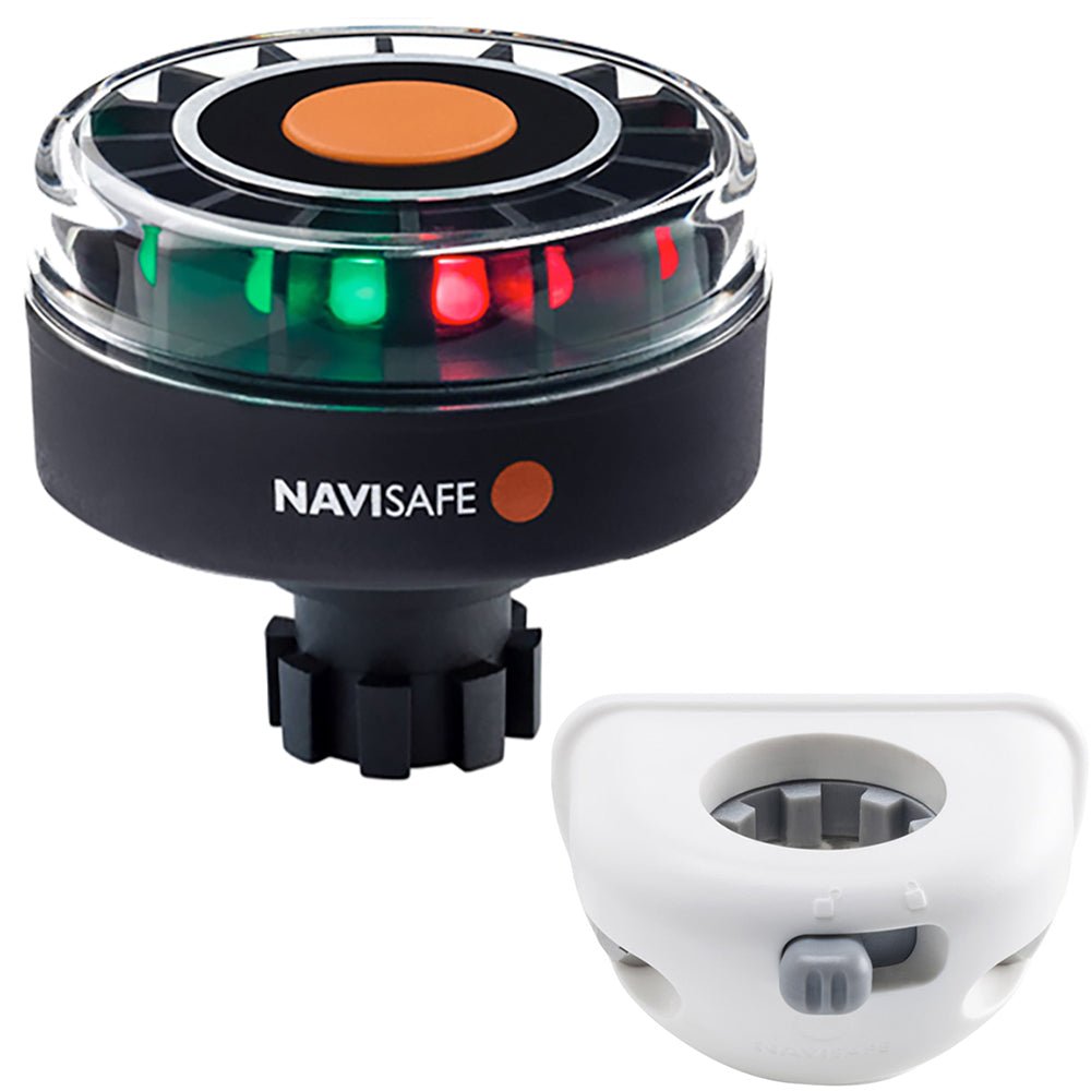 Navisafe Navilight Tricolor 2NM w/Navibolt Base &amp; Vertical Mount - White - Marine Parts OnlyPaddlesportsNavisafe