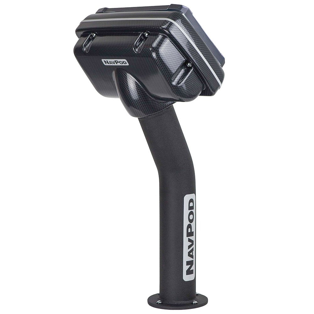 NavPod PED5100 - 01 PedestalPod Pre - Cut f/Humminbird HELIX 10 &amp; HELIX 9 Series - Carbon Black - Marine Parts OnlyBoat OutfittingNavPod