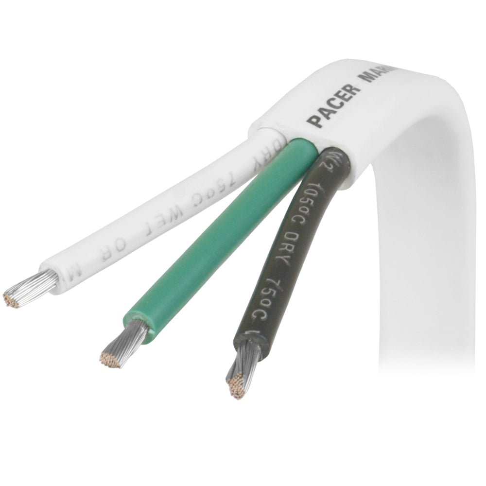Pacer 10/3 AWG Triplex Cable - Black/Green/White - 100&39; - Marine Parts OnlyElectricalPacer Group