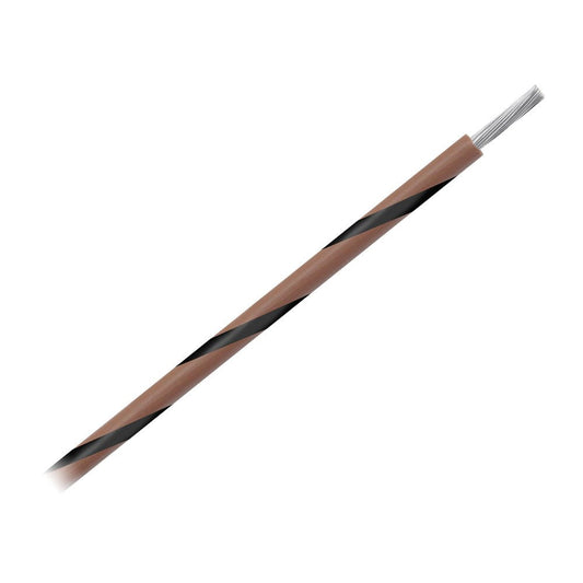 Pacer 14 AWG Gauge Striped Marine Wire 1000' Spool - Brown w/Black Stripe - Marine Parts OnlyElectricalPacer Group