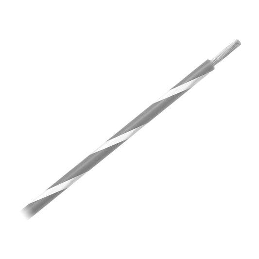 Pacer 14 AWG Gauge Striped Marine Wire 500' Spool - Grey w/White Stripe - Marine Parts OnlyElectricalPacer Group