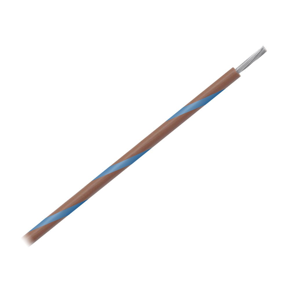 Pacer 16 AWG Gauge Striped Marine Wire 500' Spool - Brown w/Blue Stripe - Marine Parts OnlyElectricalPacer Group
