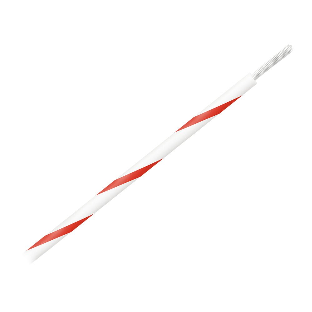 Pacer 16 AWG Gauge Striped Marine Wire 500' Spool - White w/Red Stripe - Marine Parts OnlyElectricalPacer Group