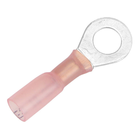 Pacer 22 - 18 AWG Heat Shrink Ring Terminal - 1/4" Stud Size - 100 Pack - Marine Parts OnlyElectricalPacer Group