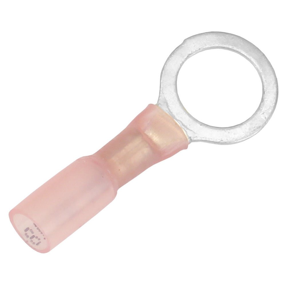 Pacer 22 - 18 AWG Heat Shrink Ring Terminal - 3/8" Stud Size - 25 Pack - Marine Parts OnlyElectricalPacer Group