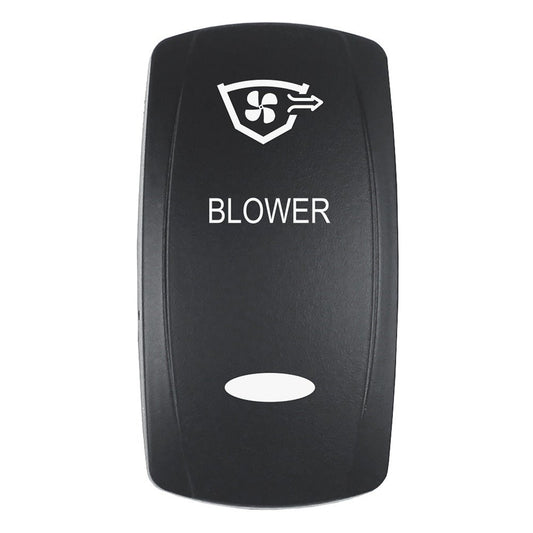 Pacer Actuator - 'BLOWER' f/V Series Contura Switches - Black - Laser Etched (Top/Bottom Light) - Marine Parts OnlyElectricalPacer Group