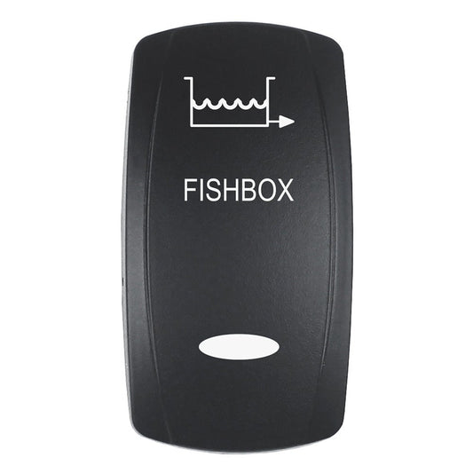 Pacer Actuator - 'FISHBOX' f/V Series Contura Switches - Black - Laser Etched (Top/Bottom Light) - Marine Parts OnlyElectricalPacer Group