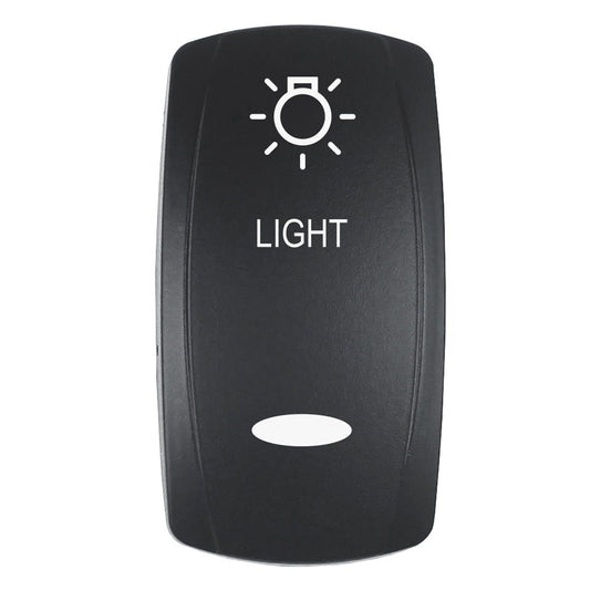 Pacer Actuator - 'LIGHT' f/V Series Contura Switches - Black - Laser Etched (Top/Bottom Light) - Marine Parts OnlyElectricalPacer Group