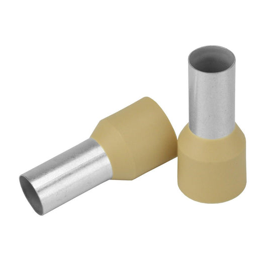 Pacer Beige 2 AWG Wire Ferrule - 16mm Length - 10 Pack - Marine Parts OnlyElectricalPacer Group