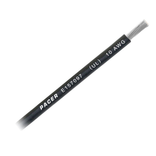 Pacer Black 10 AWG Battery Cable - Sold By The Foot - Marine Parts OnlyElectricalPacer Group