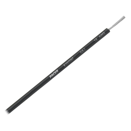 Pacer Black 18 AWG UL Marine Wire - 35' - Marine Parts OnlyElectricalPacer Group