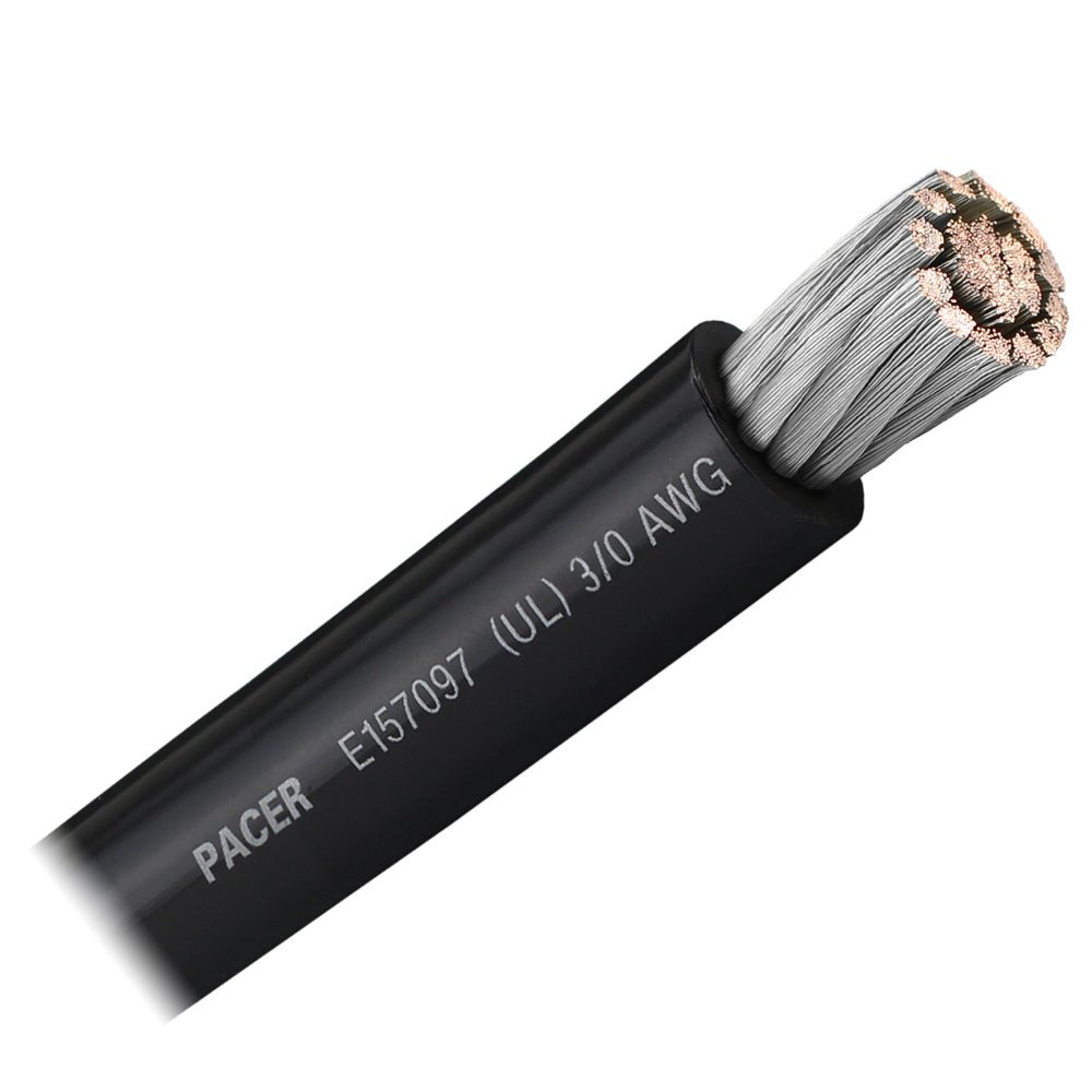 Pacer Black 3/0 AWG Battery Cable - Sold By The Foot - Marine Parts OnlyElectricalPacer Group