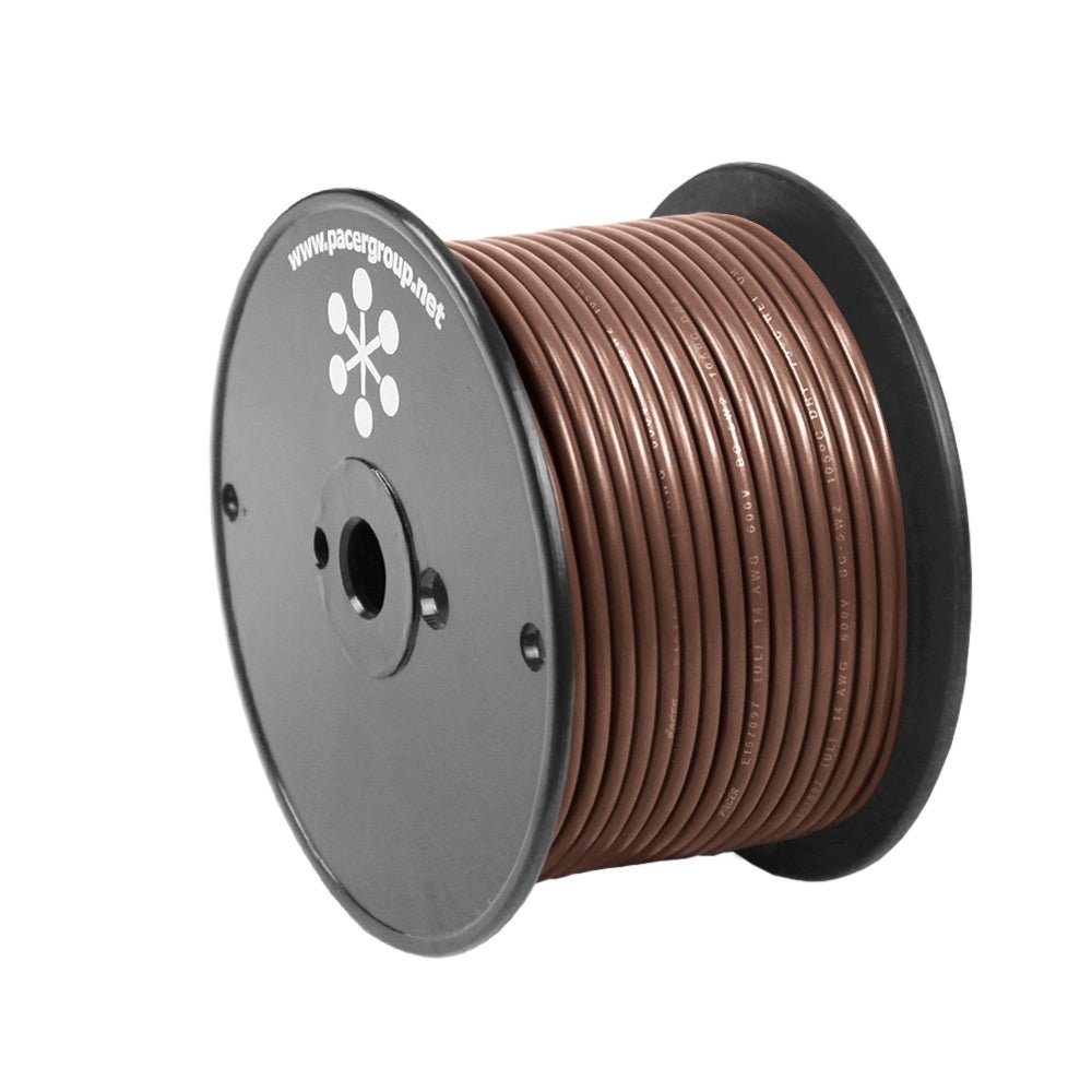 Pacer Brown 14 AWG Primary Wire - 100&39; - Marine Parts OnlyElectricalPacer Group