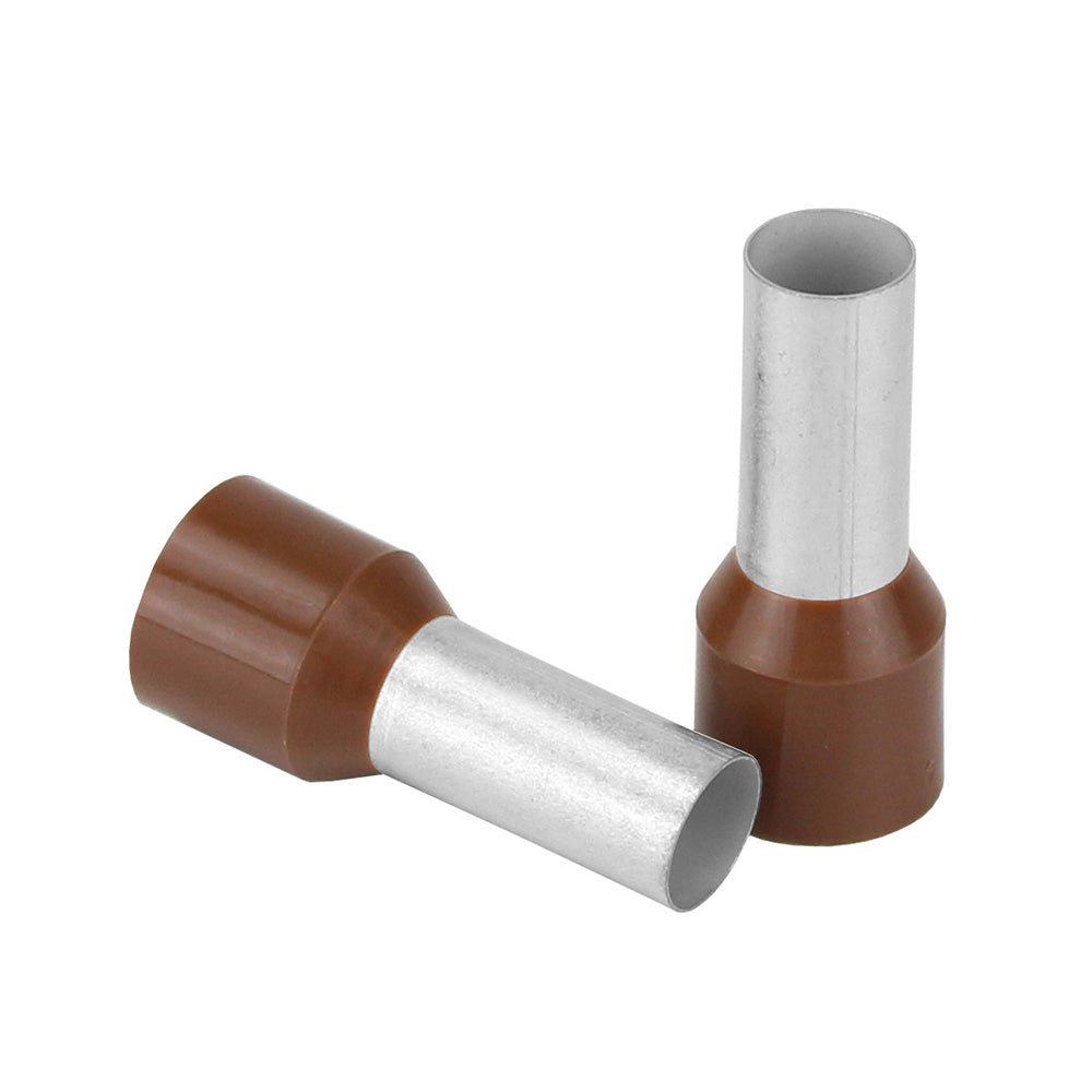 Pacer Brown 4 AWG Wire Ferrule - 16mm Length - 10 Pack - Marine Parts OnlyElectricalPacer Group
