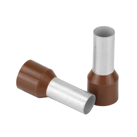 Pacer Brown 4 AWG Wire Ferrule - 16mm Length - 10 Pack - Marine Parts OnlyElectricalPacer Group