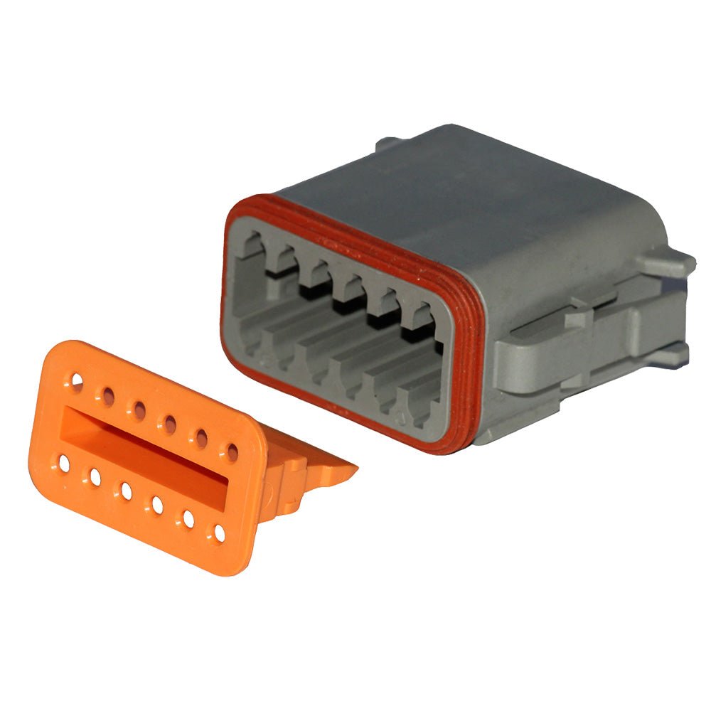Pacer Deutsch DT Plug &amp; Wedge Lock Kit - 12 Position - 5 Pack - Marine Parts OnlyElectricalPacer Group