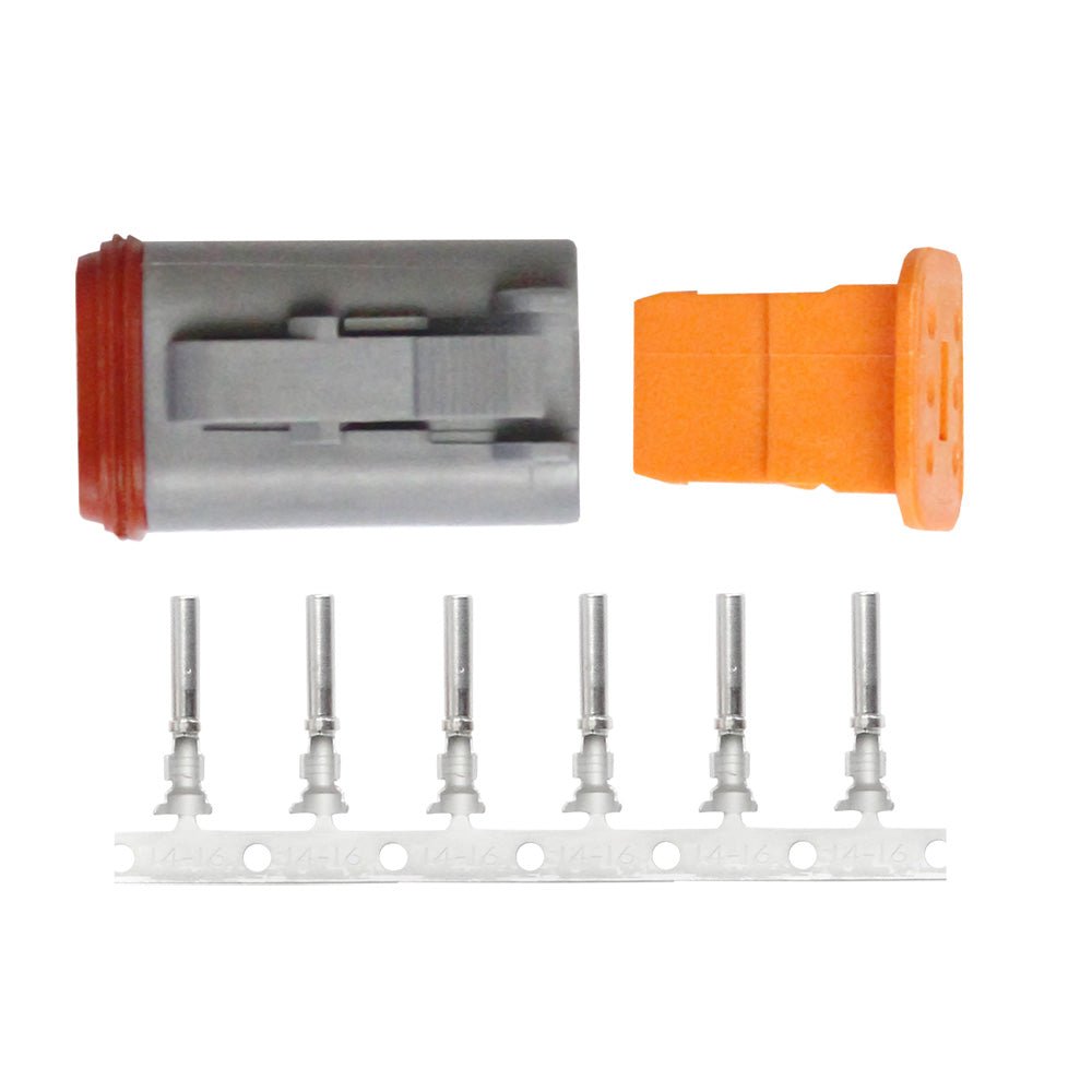Pacer DT Deutsch Plug Repair Kit - 14 - 18 AWG (6 Position) - Marine Parts OnlyElectricalPacer Group