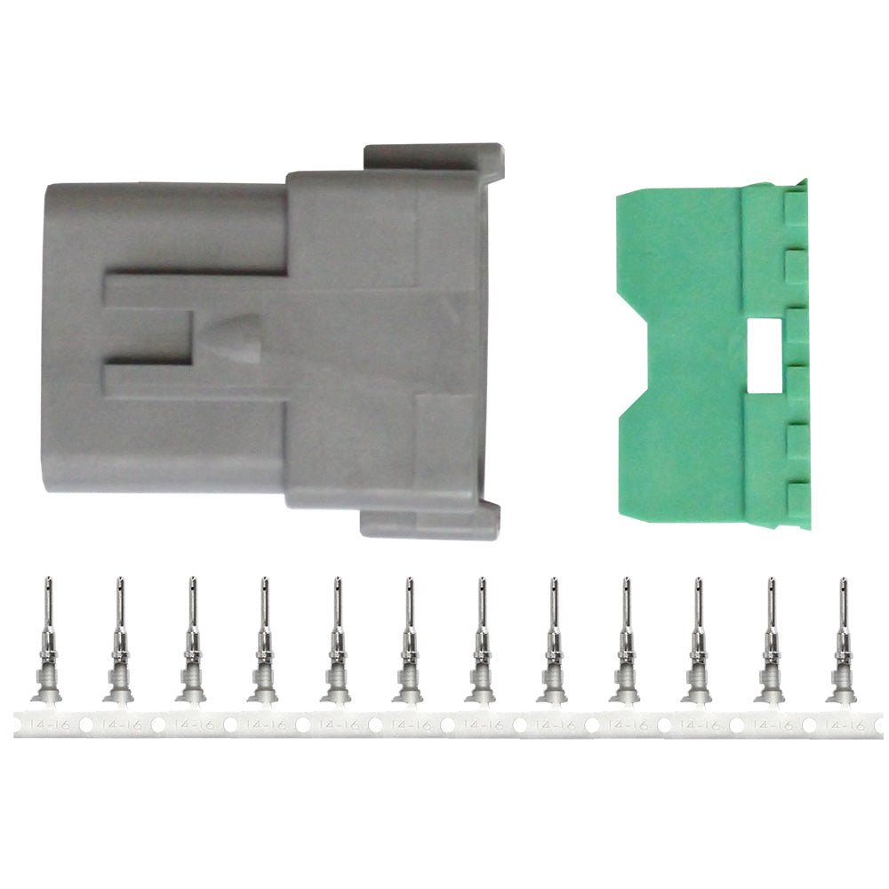 Pacer DT Deutsch Receptacle Repair Kit - 14 - 18 AWG (12 Position) - Marine Parts OnlyElectricalPacer Group