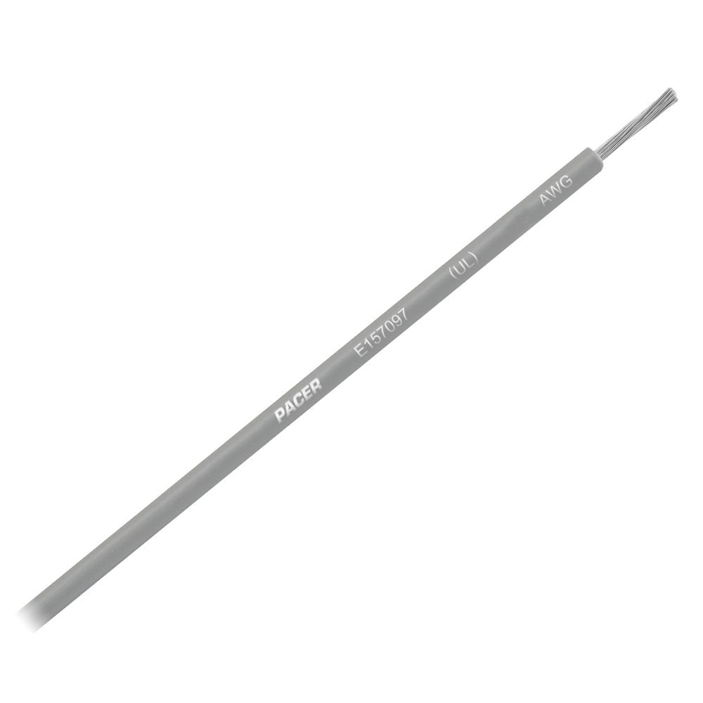 Pacer Grey 12 AWG Primary Wire - 25&39; - Marine Parts OnlyElectricalPacer Group