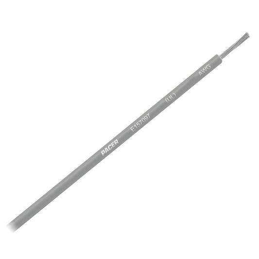 Pacer Grey 12 AWG Primary Wire - 25&39; - Marine Parts OnlyElectricalPacer Group