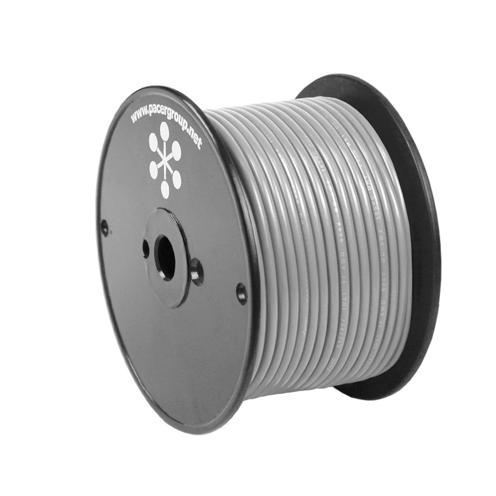 Pacer Grey 18 AWG Primary Wire - 100&39; - Marine Parts OnlyElectricalPacer Group
