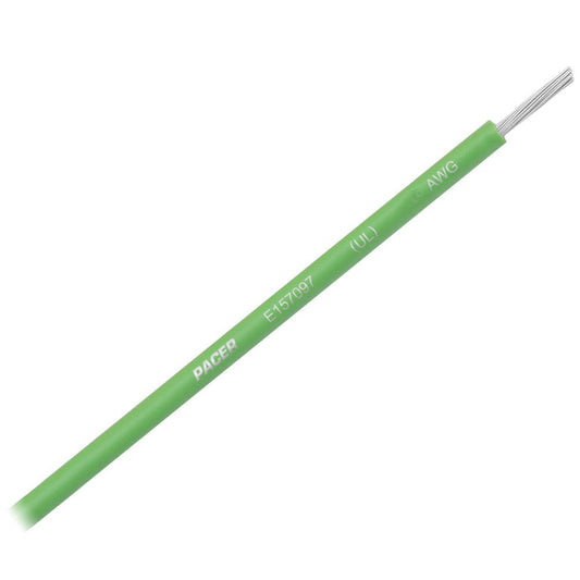 Pacer Light Green 14 AWG Primary Wire - 25&39; - Marine Parts OnlyElectricalPacer Group