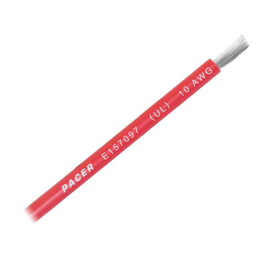 Pacer Red 10 AWG Battery Cable - Sold By The Foot - Marine Parts OnlyElectricalPacer Group