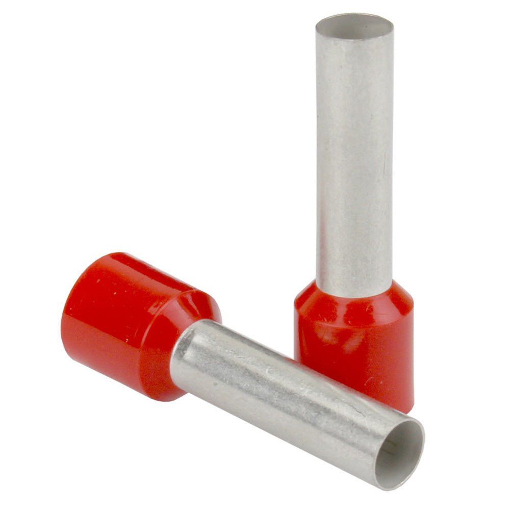 Pacer Red 16 AWG Wire Ferrule - 8mm Length - 25 Pack - Marine Parts OnlyElectricalPacer Group