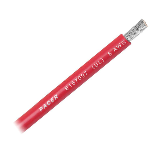 Pacer Red 8 AWG Battery Cable - Sold By The Foot - Marine Parts OnlyElectricalPacer Group
