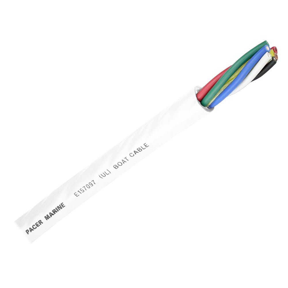 Pacer Round 6 Conductor Cable - 100&39; - 16/6 AWG - Black, Brown, Red, Green, Blue &amp; White - Marine Parts OnlyElectricalPacer Group