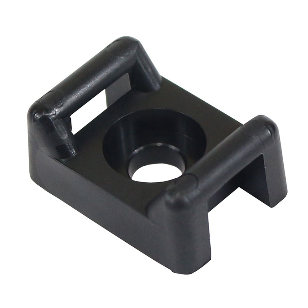 Pacer Screw Down Cable Tie Mount - 10 Screw Mount Method - Black - 100 Pack - Marine Parts OnlyElectricalPacer Group