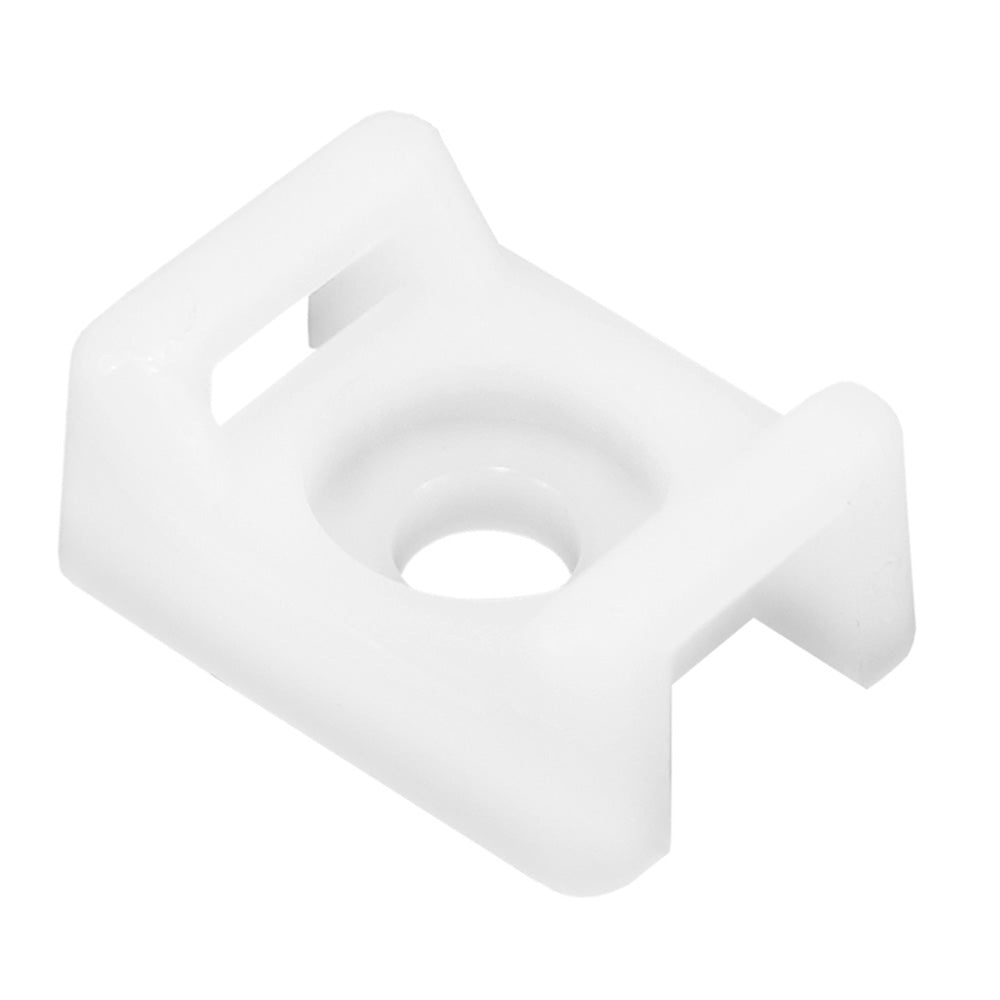 Pacer Screw Down Cable Tie Mount - 10 Screw Mount Method - Natural Color - 100 Pack - Marine Parts OnlyElectricalPacer Group