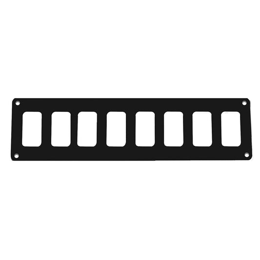 Pacer Switch Panel - 8 Switch &amp; 1 Row - 12.5" x 2.75" - Black Powder Coated Aluminum - Marine Parts OnlyElectricalPacer Group