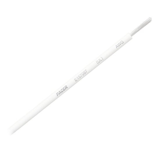 Pacer White 10 AWG Primary Wire - 25&39; - Marine Parts OnlyElectricalPacer Group