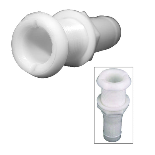 Perko 1 - 1/8" Thru - Hull Fitting f/Hose Narrow Flange - Plastic - Marine Parts OnlyMarine Plumbing & VentilationPerko