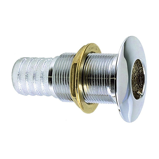 Perko 3/4" Thru - Hull Fitting f/ Hose Chrome Plated Bronze MADE IN THE USA - Marine Parts OnlyMarine Plumbing & VentilationPerko
