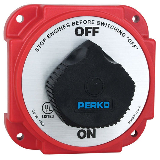 Perko 9703DP Heavy Duty Battery Disconnect Switch w/ Alternator Field Disconnect - Marine Parts OnlyElectricalPerko