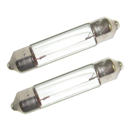 Perko Double Ended Festoon Bulbs - 12V, 10W, .74A - Pair - Marine Parts OnlyLightingPerko