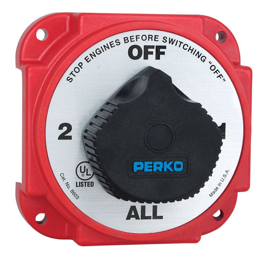 Perko Heavy Duty Battery Selector Switch w/Alternator Field Disconnect - Marine Parts OnlyElectricalPerko
