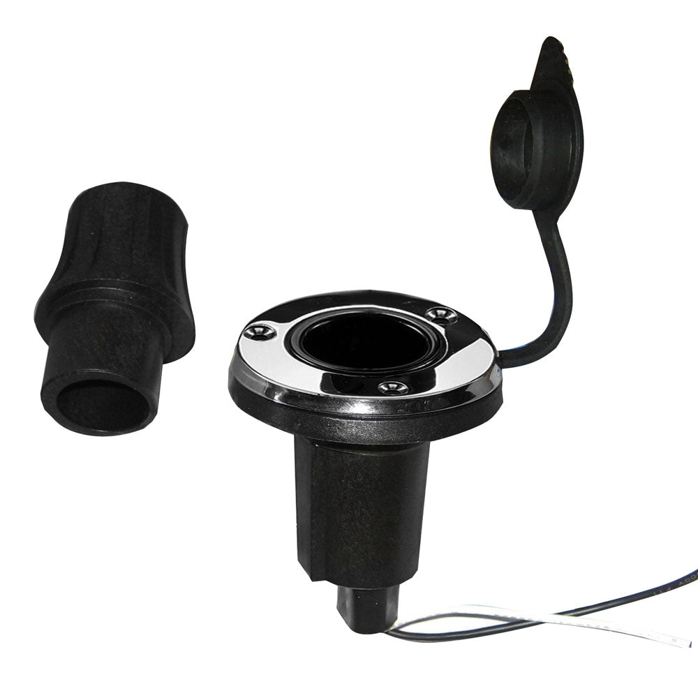 Perko Locking Collar Pole Light Mounting Base - 2 Pin - Round - Stainless Steel - Marine Parts OnlyLightingPerko