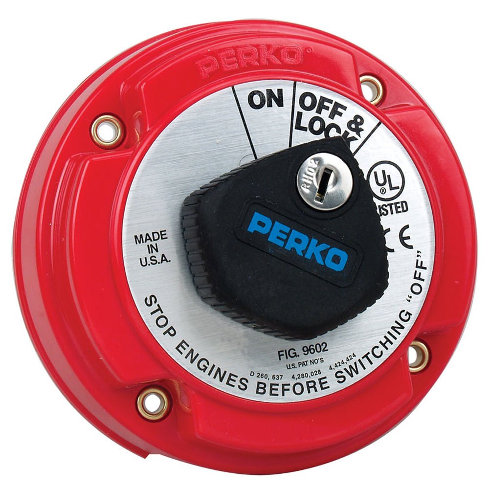Perko Medium Duty Main Battery Disconnect Switch w/Key Lock - Marine Parts OnlyElectricalPerko