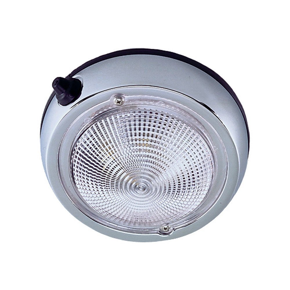 Perko Surface Mount Dome Light - 3 3/4" O.D. (3" Lens) - Chrome Plated - Marine Parts OnlyLightingPerko