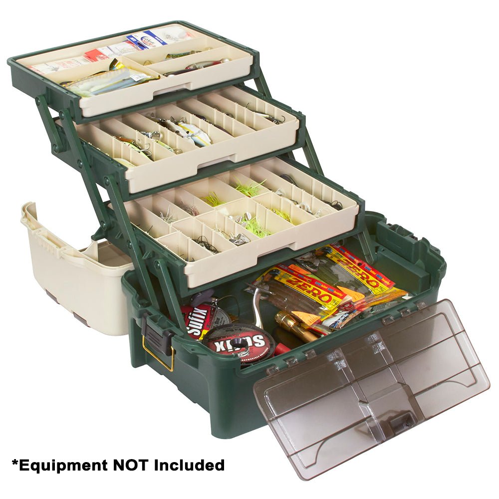Plano Hybrid Hip 3 - Tray Tackle Box - Forest Green - Marine Parts OnlyOutdoorPlano