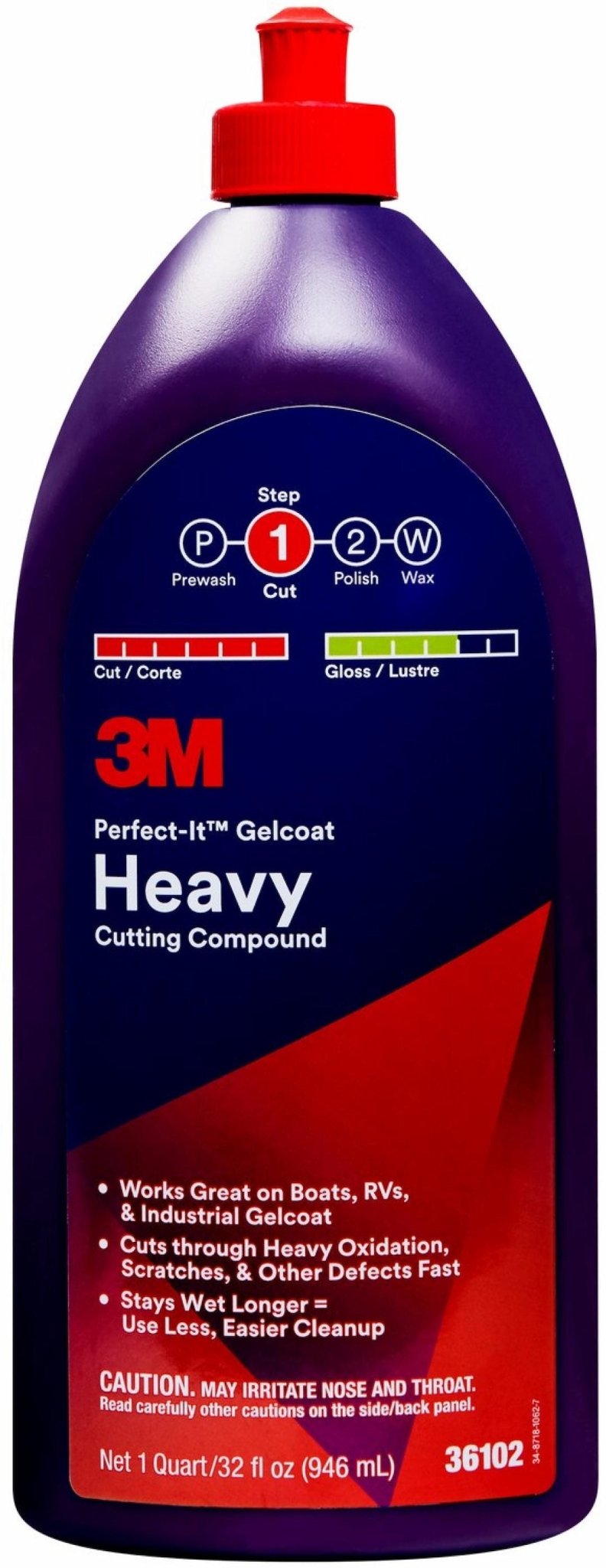 PN36102 3M PRFCIT GLCOAT HC CMPD QT - Marine Parts Only3M